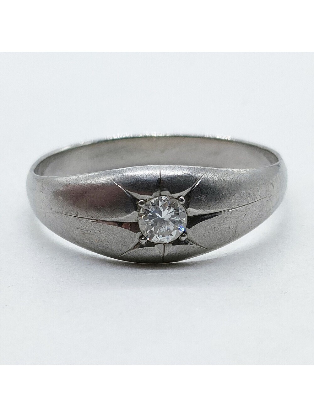Jewelry Ring Natural Diamond Platinum 3150187